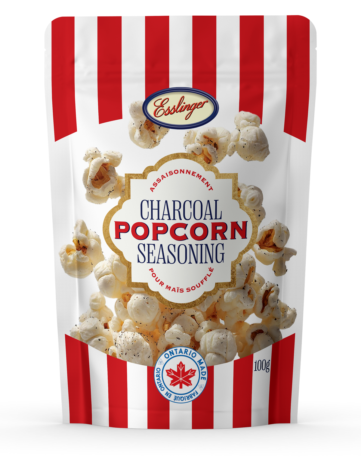 Charcoal Popcorn Seasoning Packets - Case of 36 | Esslinger Foods